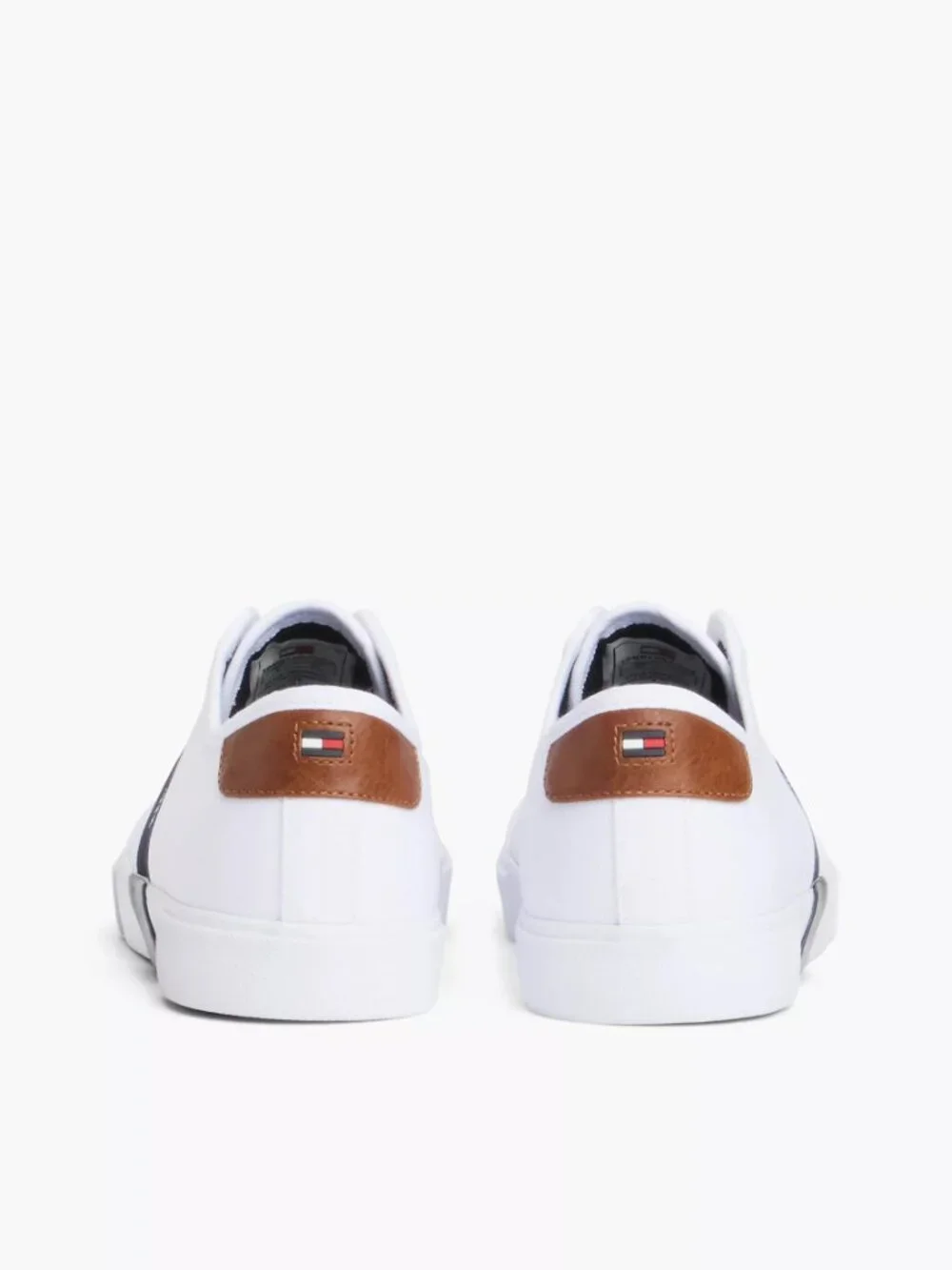 Tommy Hilfiger Men’s Canvas Low-Top Sneakers Shoes White, Size 12 (New)